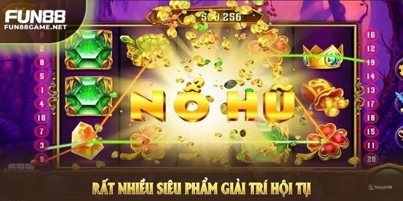 Rất nhiều siêu phẩm giải trí hội tụ trong sảnh chơi hấp dẫn này